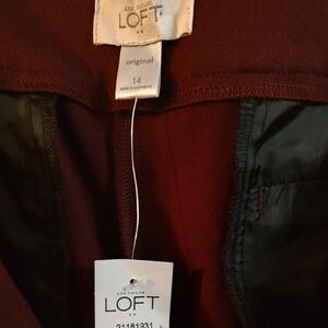 Ann Taylor LOFT Burgundy Blazer